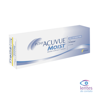 Lentes de Contato 1-DAY MOIST ASTIGMATISMO Lentes de Contato 1-DAY MOIST ASTIGMATISMO