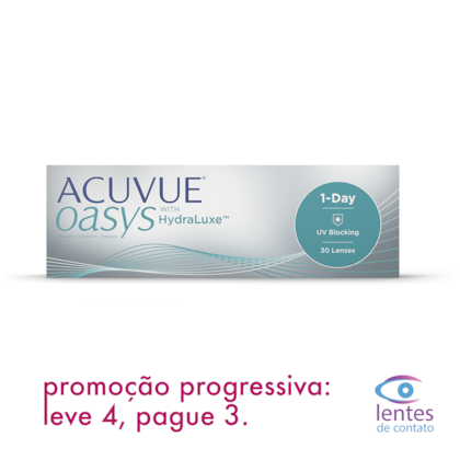Lentes de Contato ACUVUE OASYS 1-DAY com HYDRALUXE Lentes de Contato ACUVUE OASYS 1-DAY com HYDRALUXE