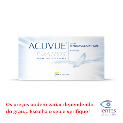 Lentes de Contato ACUVUE OASYS com HYDRACLEAR PLUS