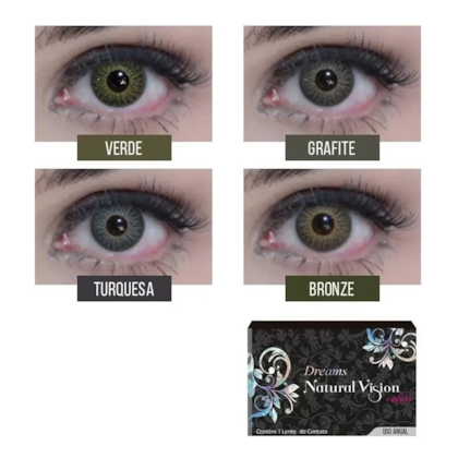 Lentes de Contato NATURAL VISION DREAMS ANUAL - Sem Grau Lentes de Contato NATURAL VISION DREAMS ANUAL - Sem Grau