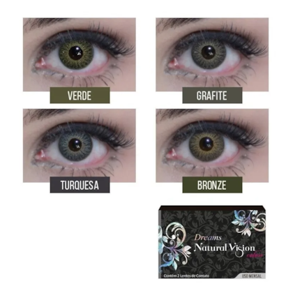 Lentes de Contato NATURAL VISION DREAMS MENSAL