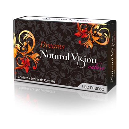 Natural Vision Mensal Glamour Cristal Caixa com 2 Unidades - Lentes Brasil
