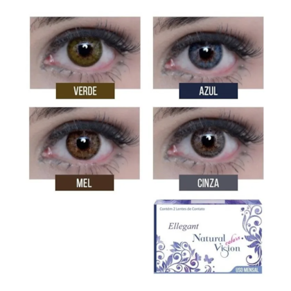 Lentes de Contato NATURAL VISION ELLEGANT MENSAL