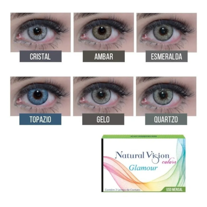 Lentes de Contato NATURAL VISION GLAMOUR MENSAL